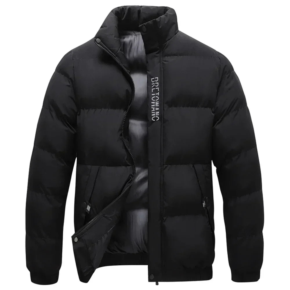 Winddichte winterjas voor heren met een stevige ritssluiting.