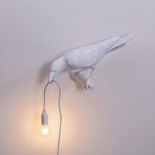 Avelis | Lampada a sospensione ispirata a uccelli bianchi | Bianco