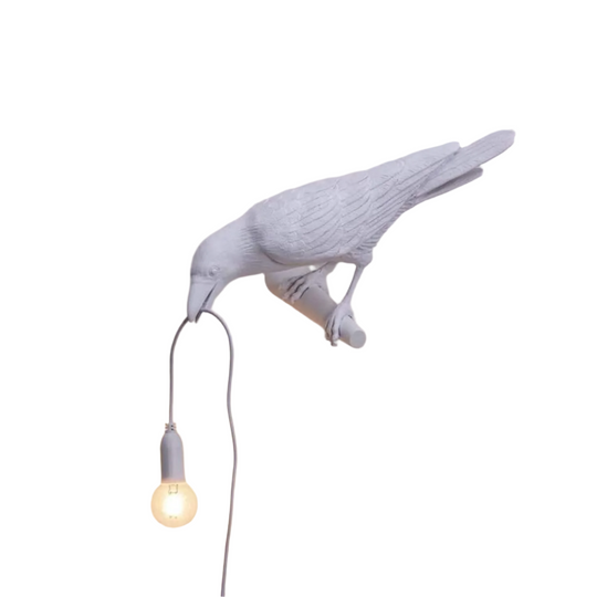 Avelis | Lampada a sospensione ispirata a uccelli bianchi | Bianco