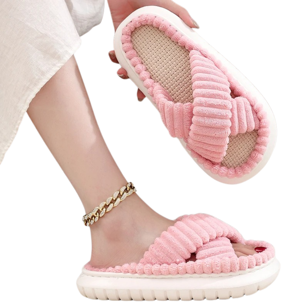 Luxe badslippers geschikt voor sauna en zwembadomgevingen.