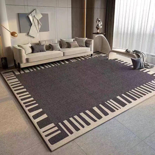 Veluro | Tappetino da pavimento in velluto premium morbido grigio | Grigio