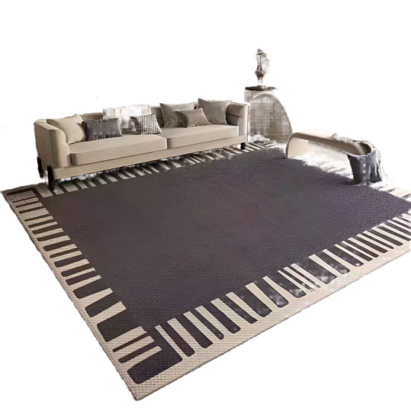 Veluro | Tappetino da pavimento in velluto premium morbido grigio | Grigio