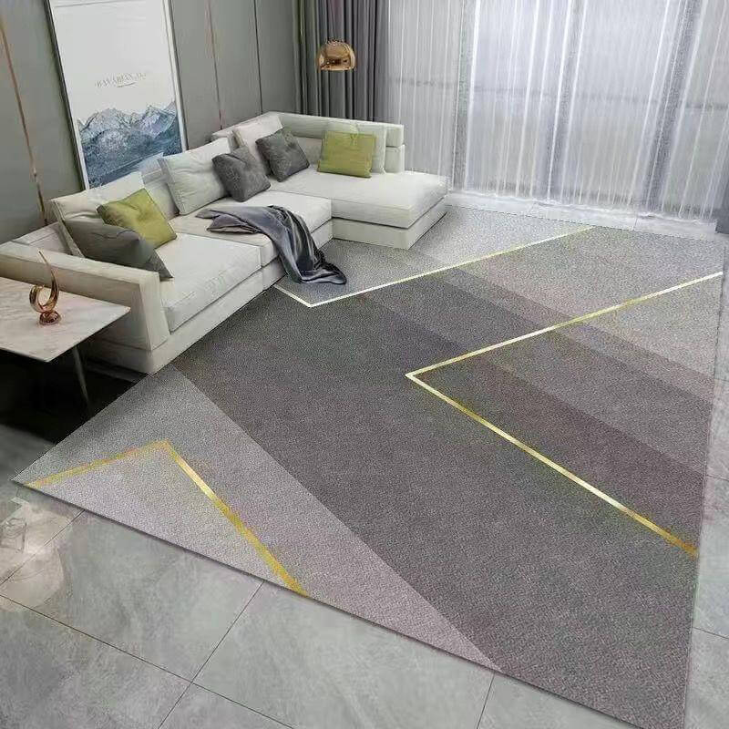 Veluro | Tappetino da pavimento in velluto premium morbido grigio | Grigio