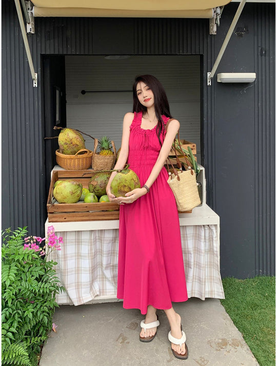 Ivana - Elegant Maxi Dress with Smocked Bodice