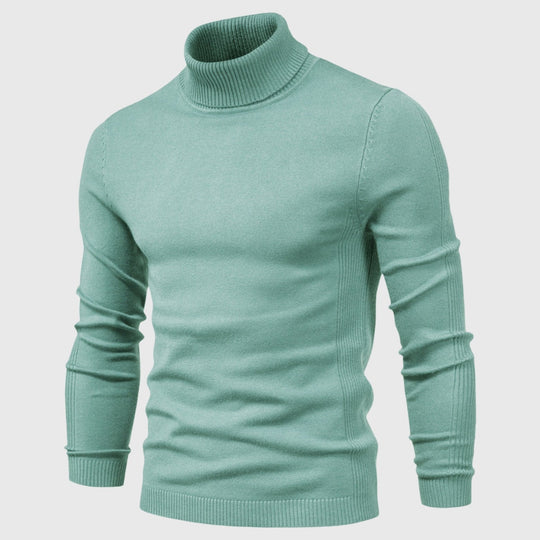 Nolan | Maglione a collo alto da uomo | Khaki