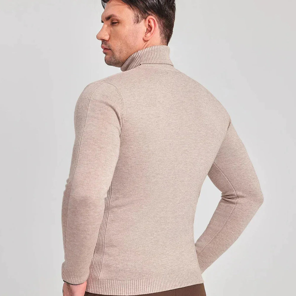 Nolan | Maglione a collo alto da uomo | Khaki