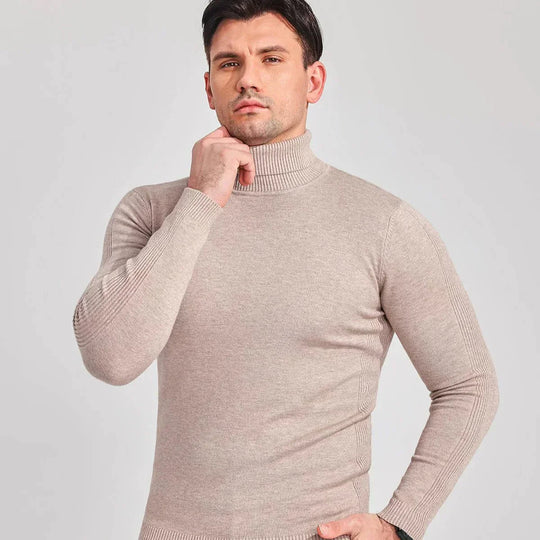 Nolan | Maglione a collo alto da uomo | Khaki