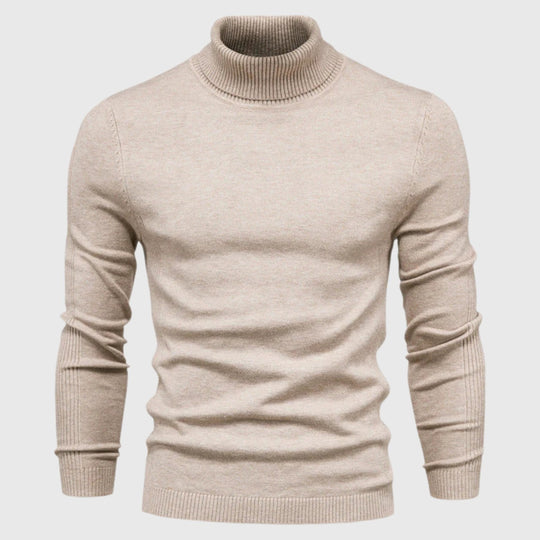 Nolan | Maglione a collo alto da uomo | Khaki