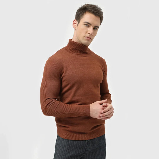 Nolan | Maglione a collo alto da uomo | Khaki
