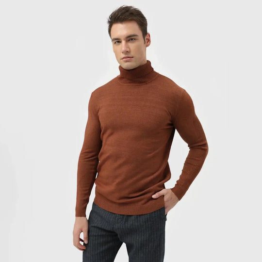 Nolan | Maglione a collo alto da uomo | Khaki