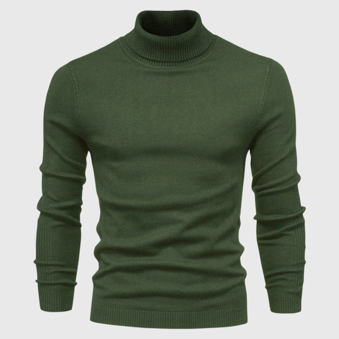 Nolan | Maglione a collo alto da uomo | Khaki