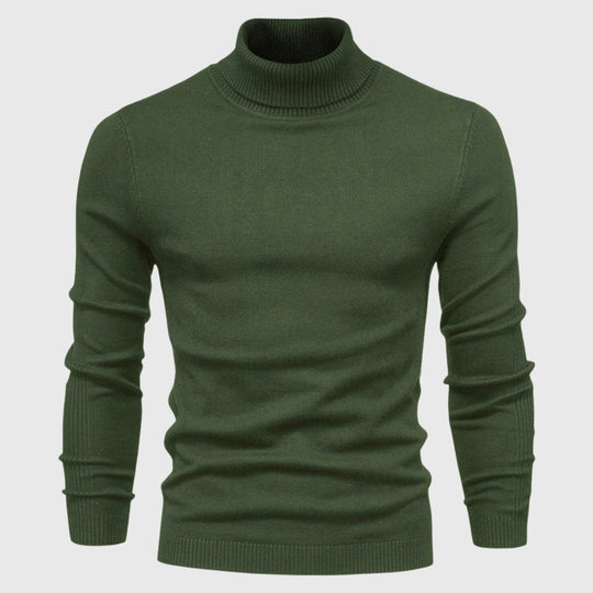 Nolan | Maglione a collo alto da uomo | Khaki