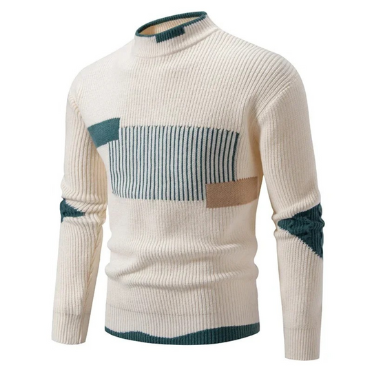 Perfecte mix van comfort en mode in een gebreide katoenen trui.







