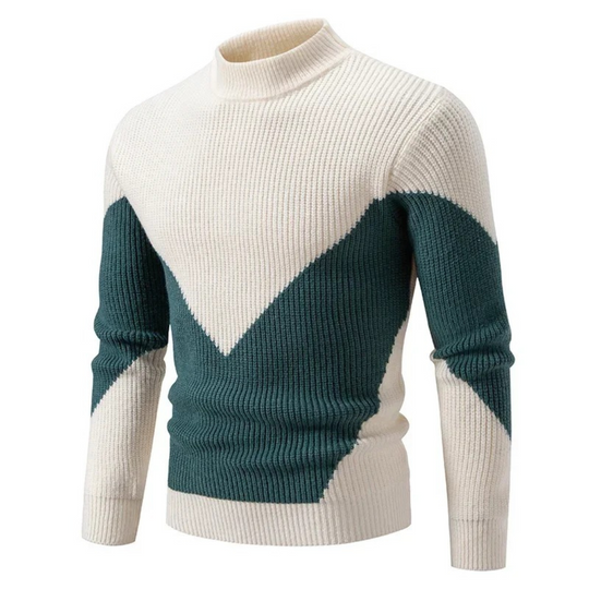 Perfecte mix van comfort en mode in een gebreide katoenen trui.







