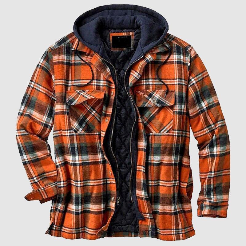 Jack Herenjas met capuchon en zachte binnenvoering, ontworpen voor extra warmte.