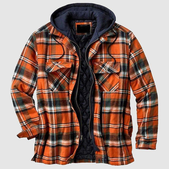Jack Herenjas met capuchon en zachte binnenvoering, ontworpen voor extra warmte.