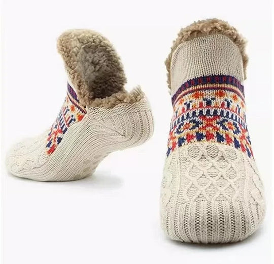 Warme sokken met pluche binnenvoering voor optimaal comfort.
