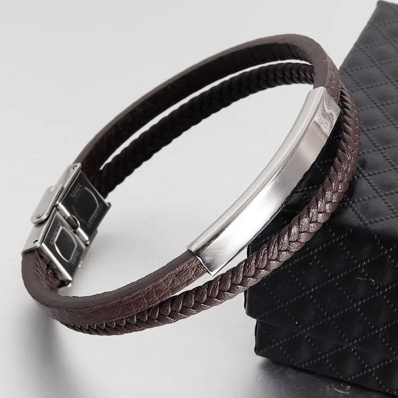 Erik - Bracciale Intrecciato Elegante Con Design Moderno