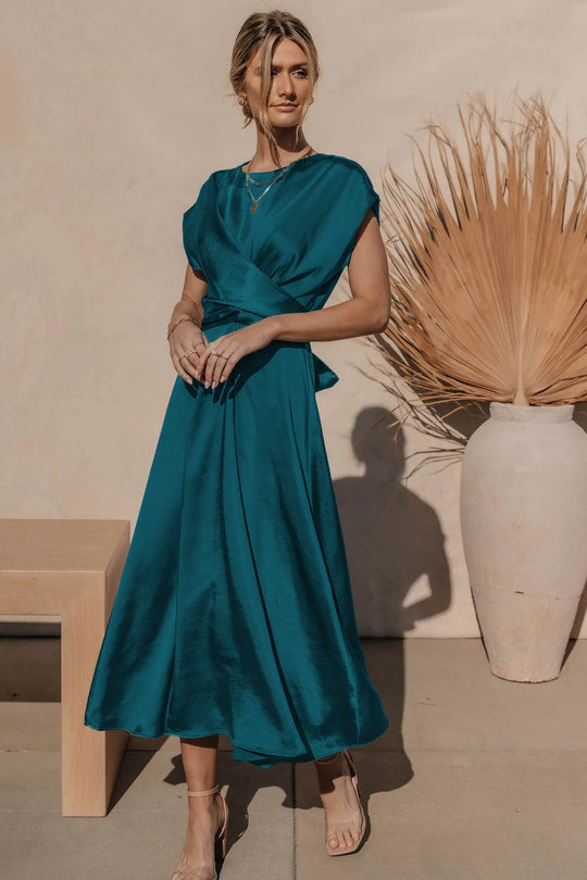 Cloe | Elegant maxi dress with wrapover